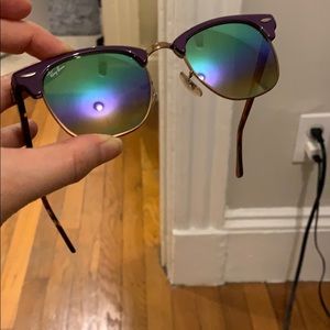 Purple Ray Ban Clubmasters